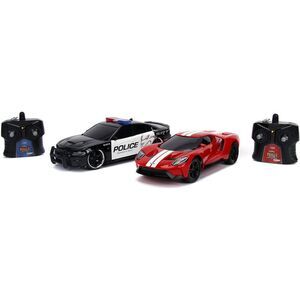 Jada Toys - 1:16 Scale Hypercharger Heat Twin Pack RC Cars (2015 Dodge Charger